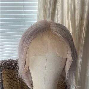 Elegant Silver Lace Front Wig